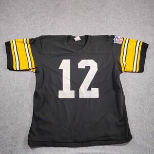 Vintage Rawlings NFL Pittsburgh Steelers 12 Shirt Mens XL Black